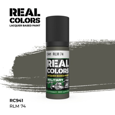AK - Peinture Real Colors : RLM 74 - 17 ml