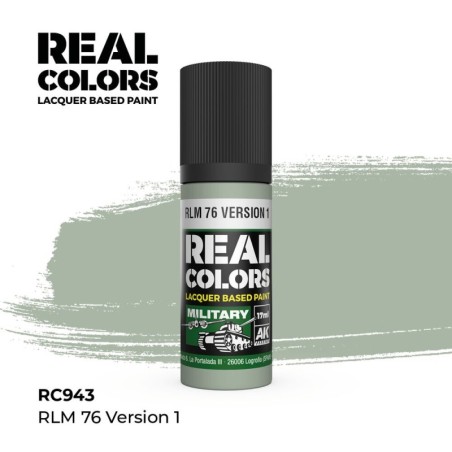 AK - Peinture Real Colors : RLM 76 Version 1 - 17 ml