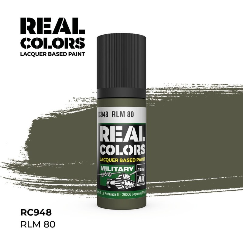 AK - Peinture Real Colors : RLM 80 - 17 ml