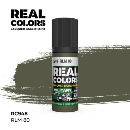 AK - Peinture Real Colors : RLM 80 - 17 ml