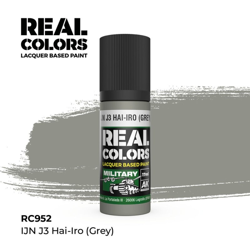 AK - Peinture Real Colors : IJN J3 Hai - Iro (Grey) - 17 ml