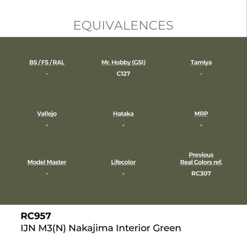  AK - Peinture Real Colors : IJN M3 (N) Nakajima Interior Green - 17 ml