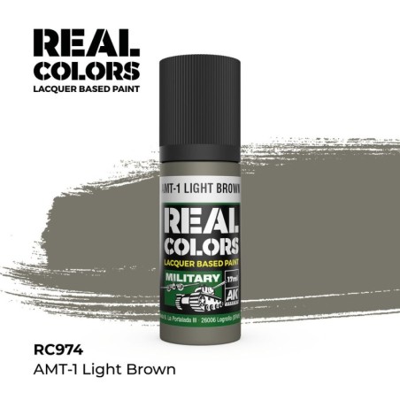AK - Peinture Real Colors : Amt - 1 Light Brown - 17 ml