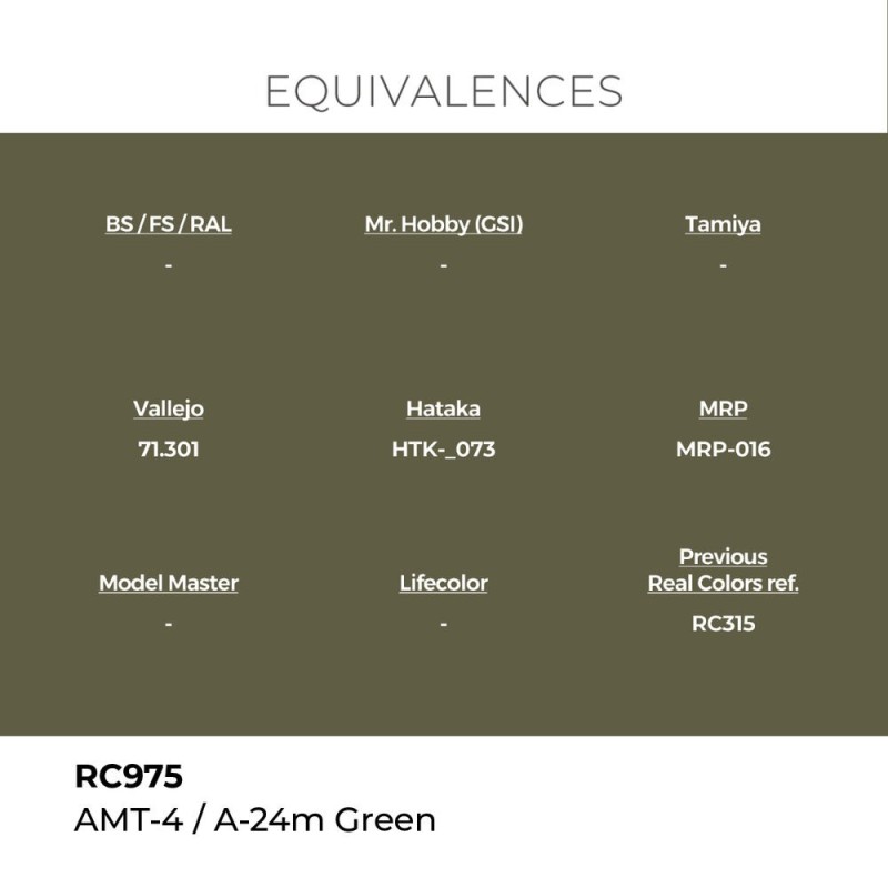  AK - Peinture Real Colors : Amt - 4 / A - 24M Green - 17 ml