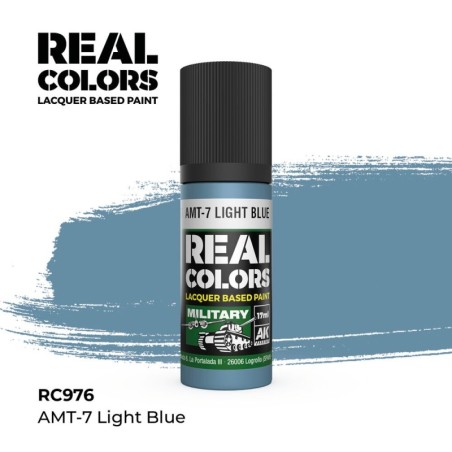 AK - Peinture Real Colors : Amt - 7 Light Blue - 17 ml