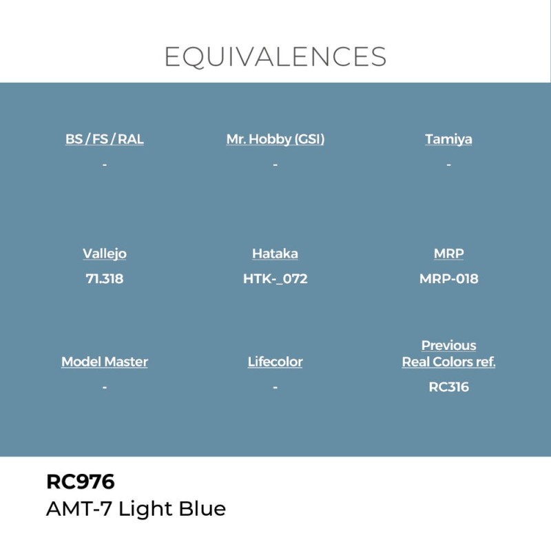  AK - Peinture Real Colors : Amt - 7 Light Blue - 17 ml