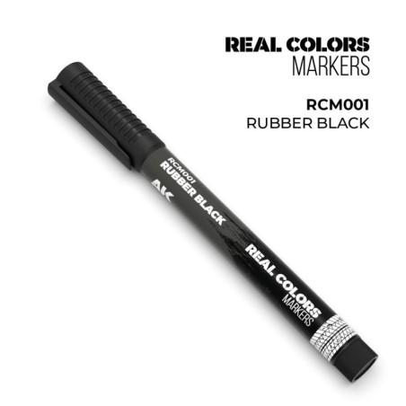 AK - Peinture Real Colors : Real Colors Markers: Rubber Black