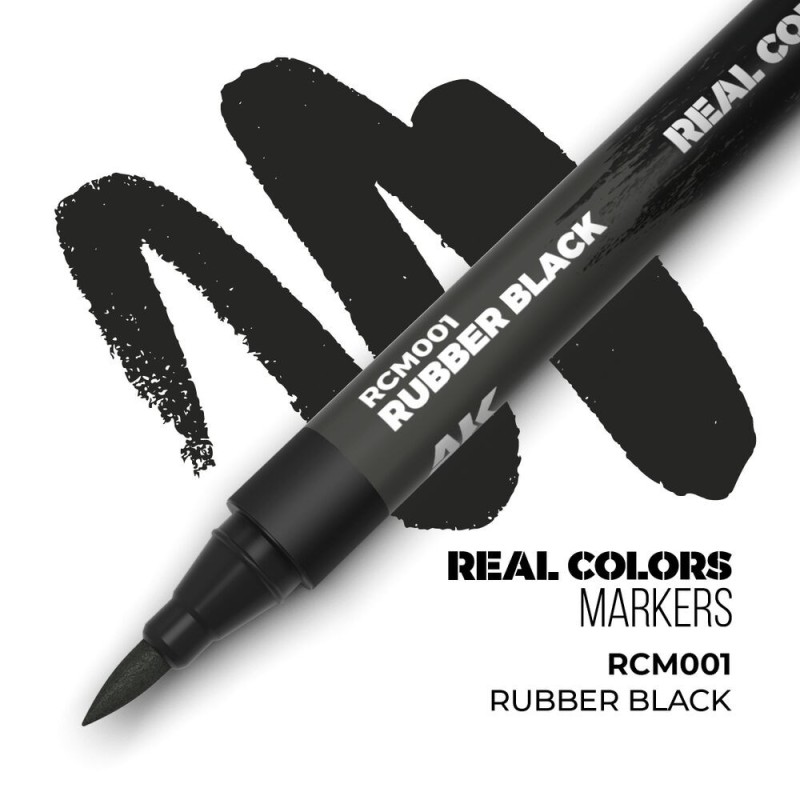  AK - Peinture Real Colors : Real Colors Markers: Rubber Black