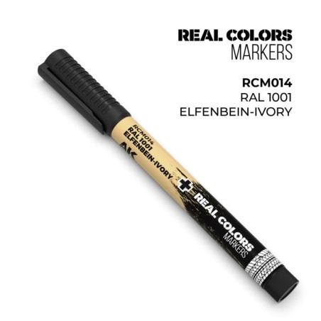 AK - Peinture Real Colors : Real Colors Markers: RAL 1001 Elfenbein - Ivory