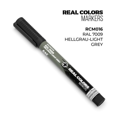 AK - Peinture Real Colors : Real Colors Markers: RAL 7009 Hellgrau - Light Grey