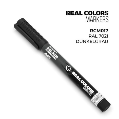 AK - Peinture Real Colors : Real Colors Markers: RAL 7021 Dunkelgrau