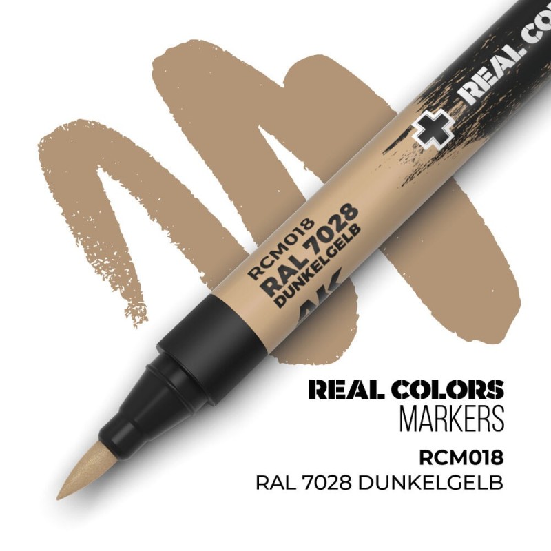  AK - Peinture Real Colors : Real Colors Markers: RAL 7028 Dunkelgelb