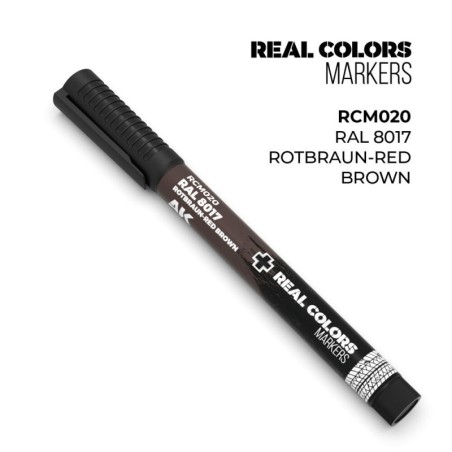 AK - Peinture Real Colors : Real Colors Markers: RAL 8017 Rotbraun - Red Brown