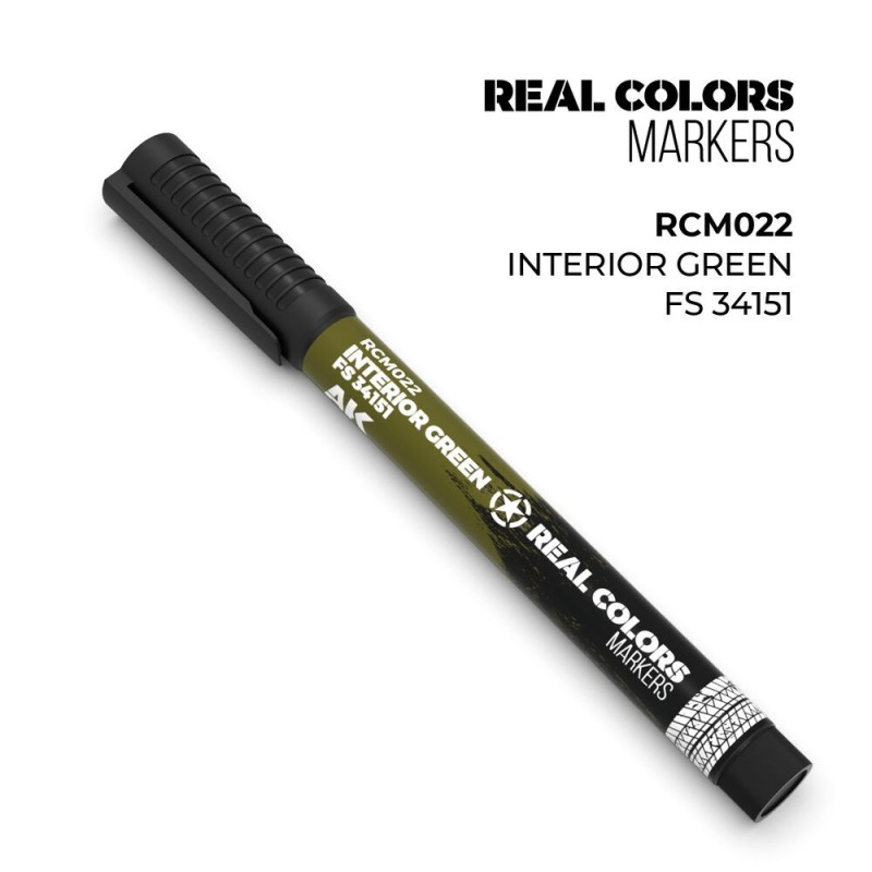 AK - Peinture Real Colors : Real Colors Markers: Interior Green FS 34151