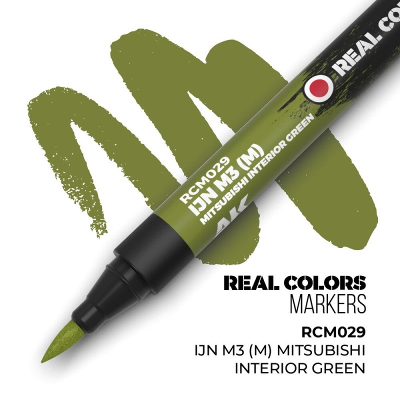  AK - Peinture Real Colors : Real Colors Markers: IJN M3 (M) Mitsubishi Interior Green