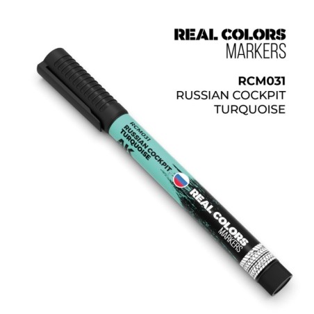 AK - Peinture Real Colors : Real Colors Markers: Russian Cockpit Torquoise