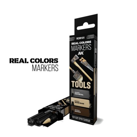 AK - Peinture Real Colors : Tools - 3 Real Colors Markers