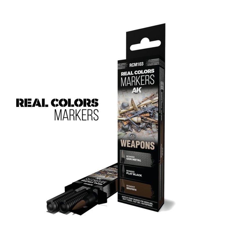 AK - Peinture Real Colors : Weapons - 3 Real Colors Markers