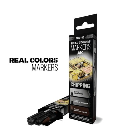 AK - Peinture Real Colors : Chipping - 3 Real Colors Markers