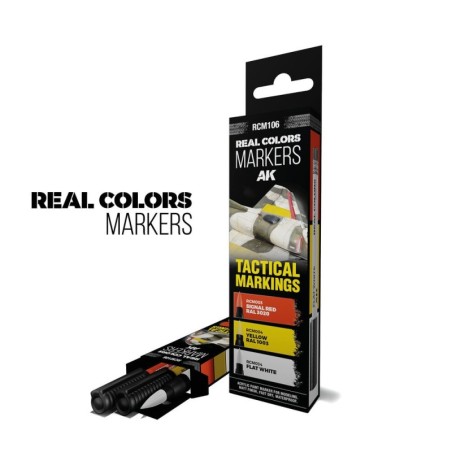 AK - Peinture Real Colors : Tactical Markings - 3 Real Colors Markers