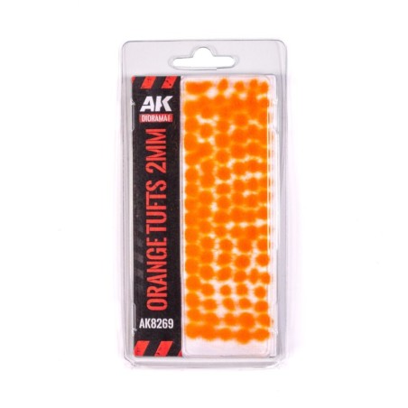 AK - Décor végétal : Orange - Fantasy Tufts 2 mm