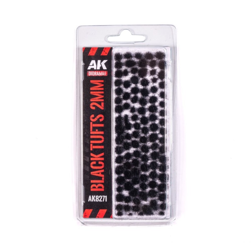 AK - Décor végétal : Black - Fantasy Tufts 2 mm