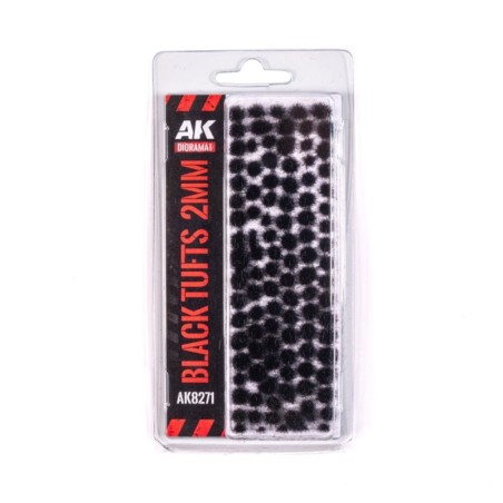 AK - Décor végétal : Black - Fantasy Tufts 2 mm