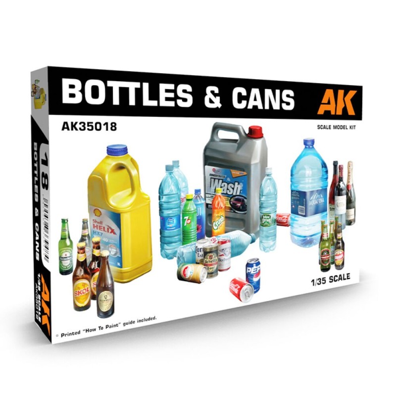 AK - Kit de modélisme : Bottles & Cans 1/35