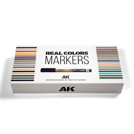 AK - Peinture Real Colors : Special Box Real Colors Markers - 34 Units
