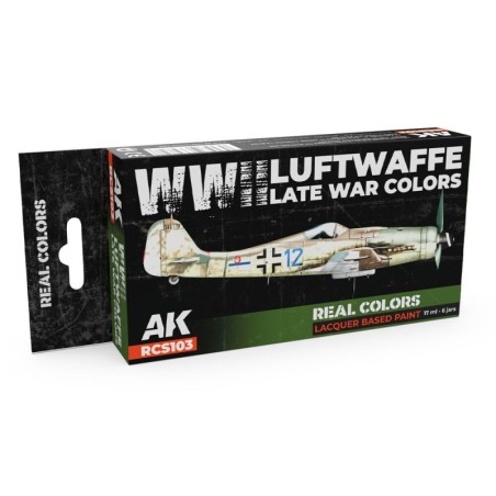 AK - Set de peintures Real Colors : WWII Luftwaffe Late War Colors