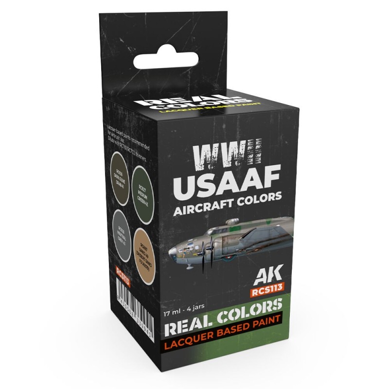 AK - Set de peintures Real Colors : WWII USAAF Aircraft Colors