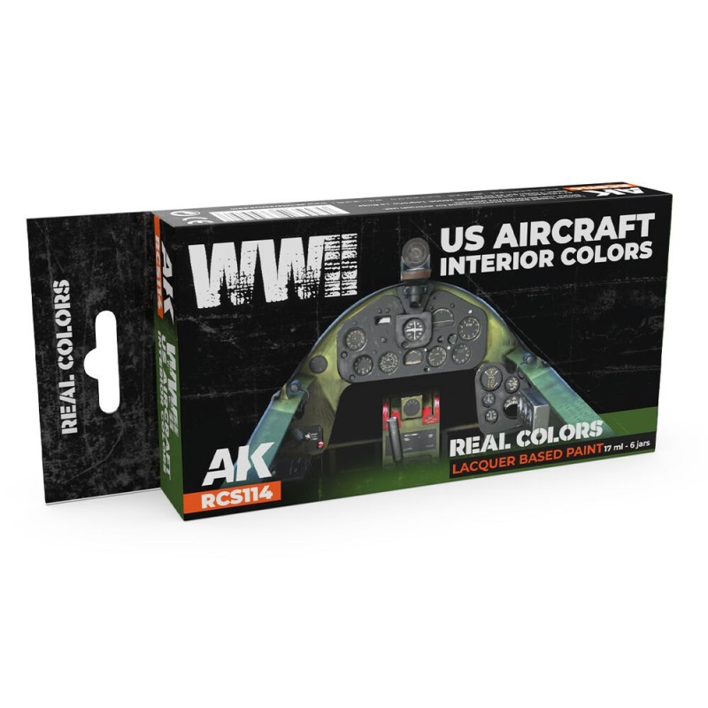 AK - Set de peintures Real Colors : WWII US Aircraft Interior Colors