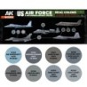 AK - Set de peintures Real Colors : US Air Force & Ang Modern Aircraft Colors