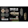 AK - Set de peintures Real Colors : Modern US Afv Colors