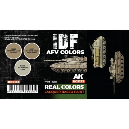 AK - Set de peintures Real Colors : IDF Afv Colors