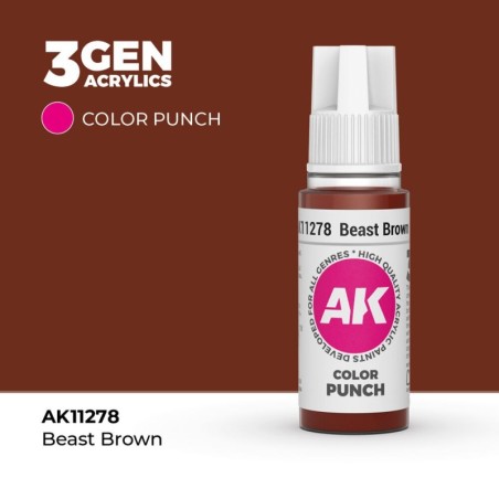 AK - Peinture 3gen : Beast Brown Color Punch - 17 ml