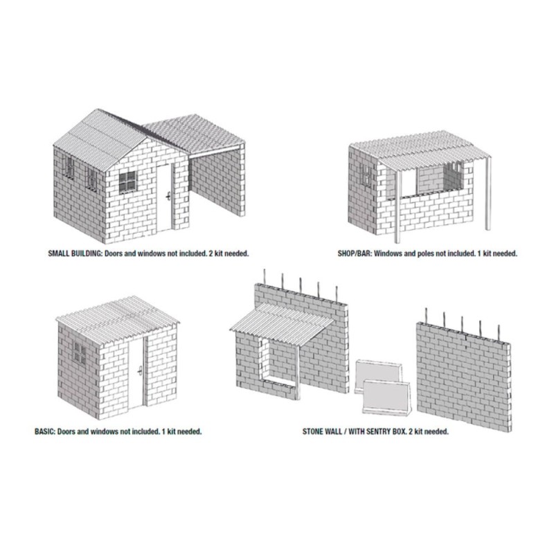  AK - Kit de modélisme : Concrete Blocks Kit 1/35 Scale