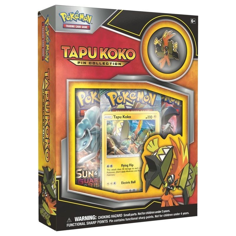 Pokemon Coffret Soleil et Lune Tapu Koko Pin Collection Anglais