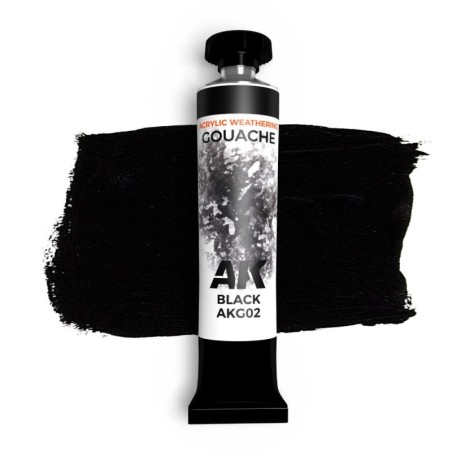 AK - Black - AK Gouache - 20 ml