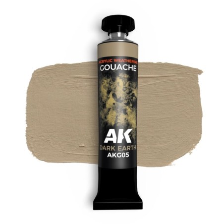 AK - Dark Earth - AK Gouache - 20 ml