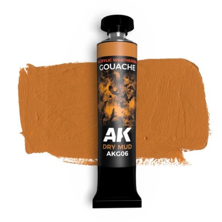 AK - Dry Mud - AK Gouache - 20 ml