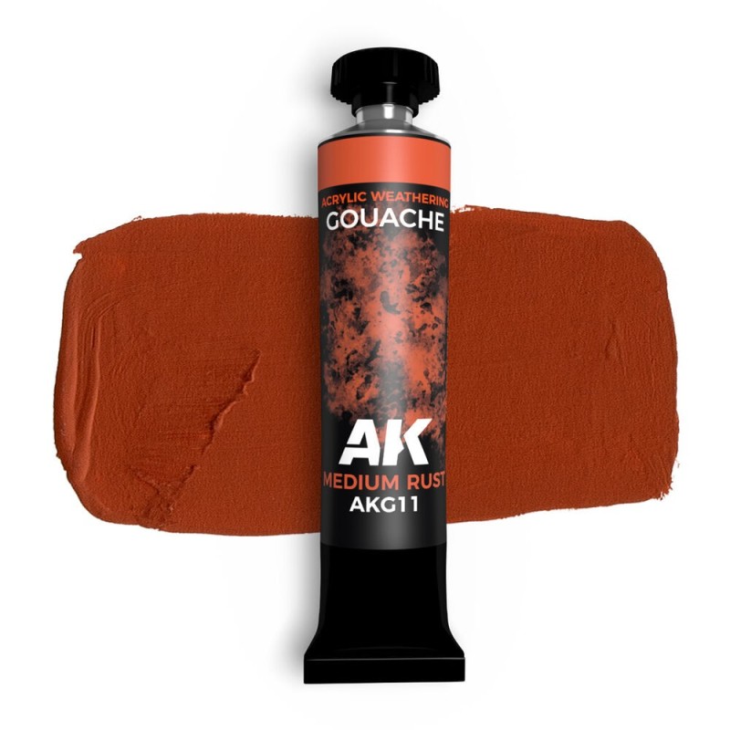AK - Medium Rust - AK Gouache - 20 ml
