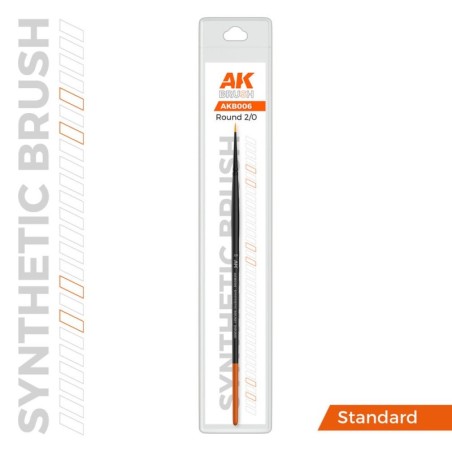 AK - AK Synthetic Brush - Round 2/0