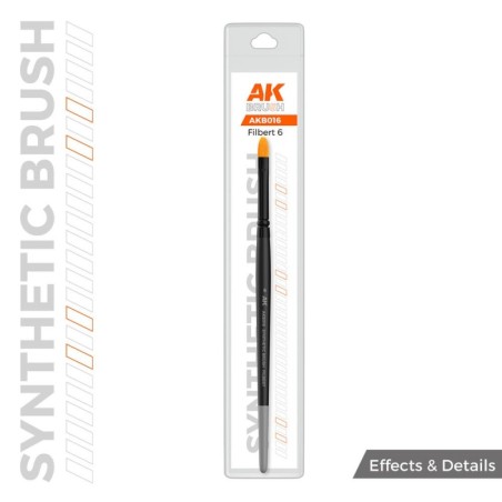 AK - AK Synthetic Brush - Filbert 6