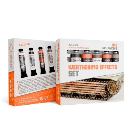 AK - Weathering Effects - AK Gouaches