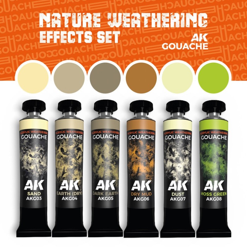  AK - Nature Weathering Effects - AK Gouaches