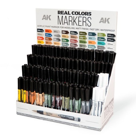 AK - Peinture Real Colors : Cardboard Display Real Colors Markers