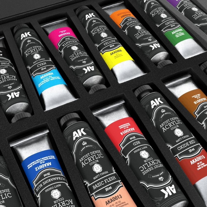  AK - Deluxe Edition Box Full Range Artist Dense Acrylic Color