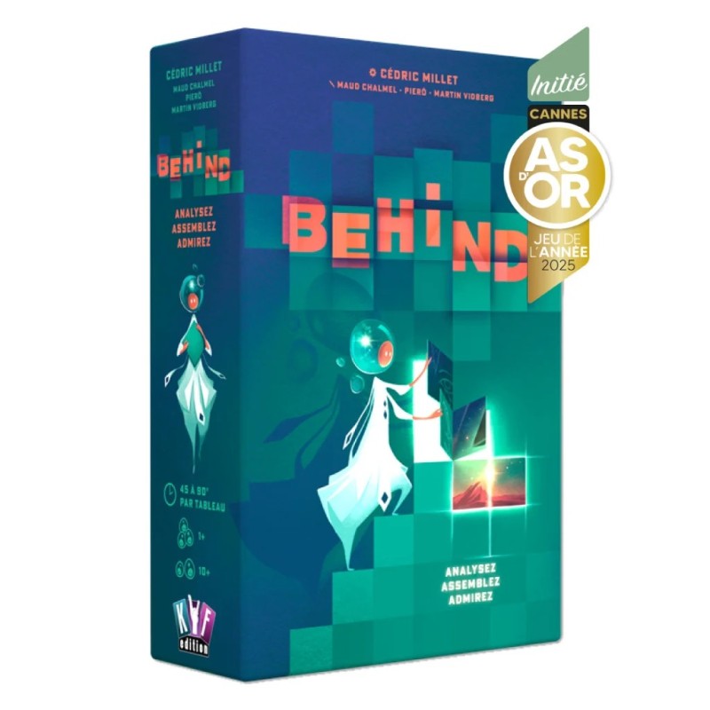 Behind