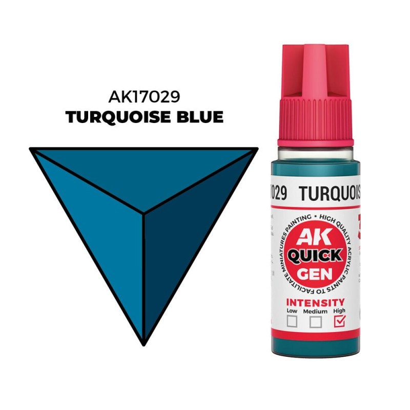 AK - Peinture Quick Gen : Turquoise Blue - 18 ml